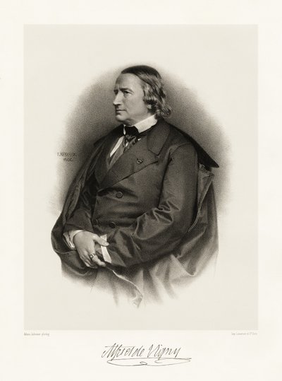 Alfred de Vigny, 1865-66 von Jean Baptiste Adolphe Lafosse